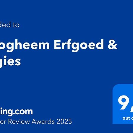 Вилла Hoogheem Erfgoed & Logies Nieuwolda-Oost Экстерьер фото